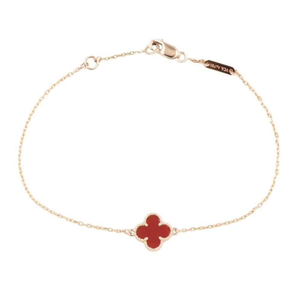 VAN CLEEF & ARPELS 18k Gold Charm Bracelet